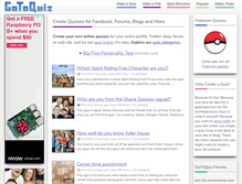 Tablet Screenshot of gotoquiz.com